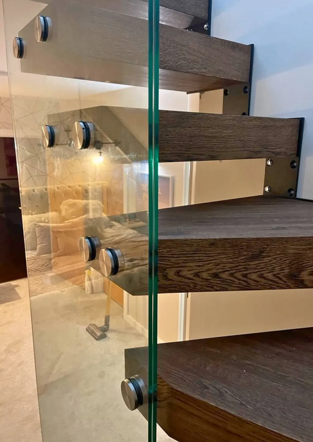 Busrom Standoff Railing System Metal Stairs and Railings Glass Railings for Staircase Railing Company