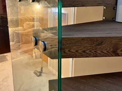 Busrom Standoff Railing System Metal Stairs and Railings Glass Railings for Staircase Railing Company thumbnail 6