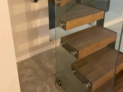 Busrom Standoff Railing System Metal Stairs and Railings Glass Railings for Staircase Railing Company thumbnail 5