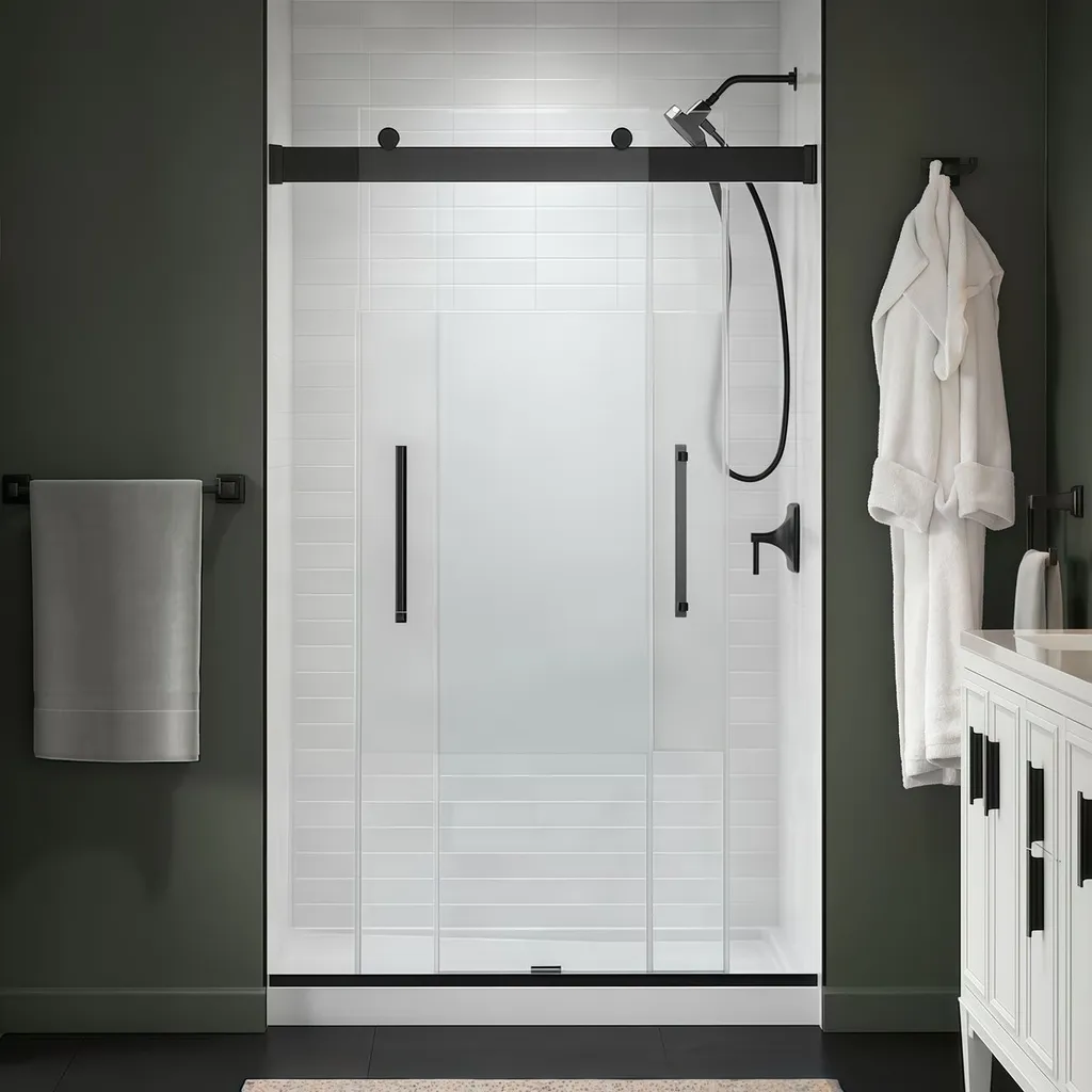 Low Cost Polished Stainless Steel Bathroom Door Pull Finely Forged Shower Handle