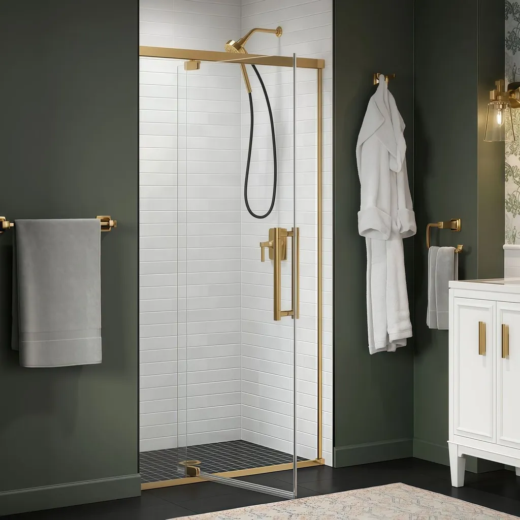 Lightweight Design Maintenance Free Pivot D Pull Bathroom Hardware