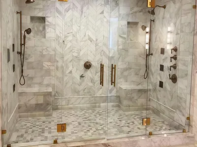 Low Cost Polished Stainless Steel Bathroom Door Pull Finely Forged Shower Handle thumbnail 7