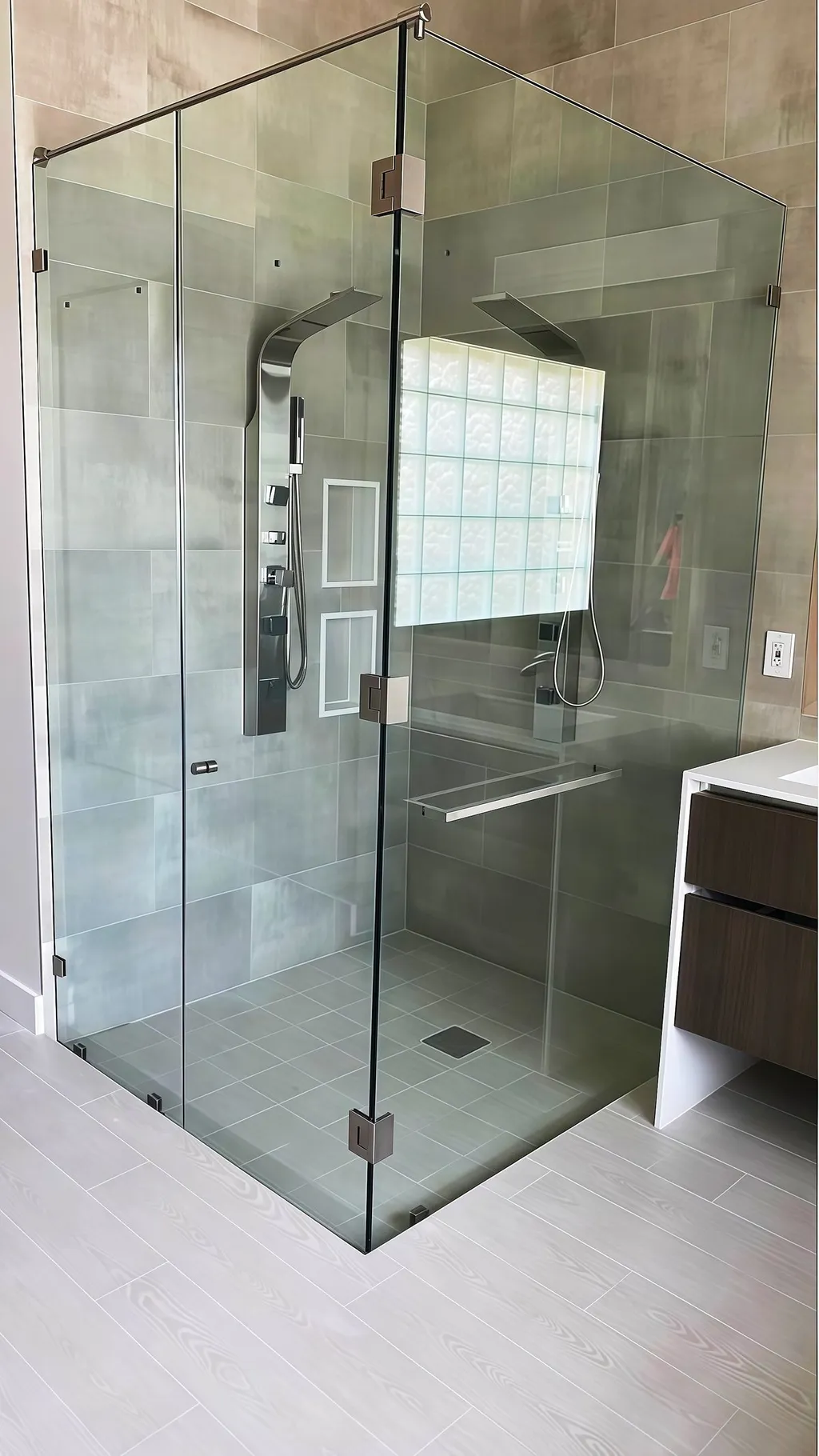 Gran Oferta Tiradores Antideslizantes De Acero Inoxidable 304/316 Para Puertas De Ducha, Color Original