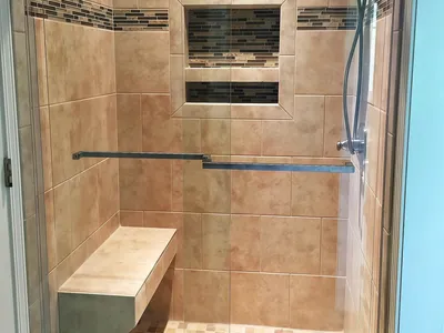 Luxury Frameless Bathroom Shower Glass Door Pull Handle Custom Shower thumbnail 5