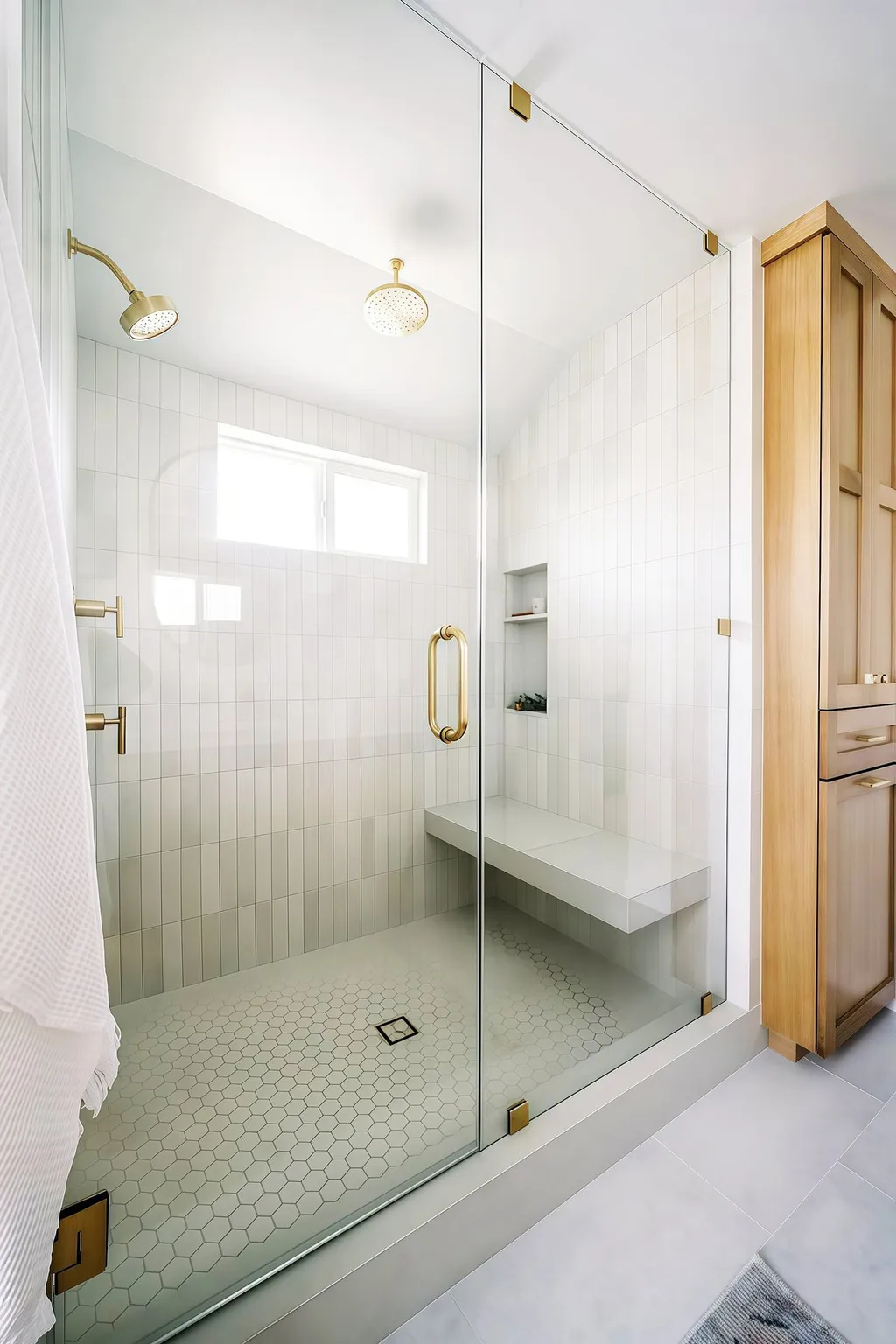 Low Cost Polished Stainless Steel Bathroom Door Pull Finely Forged Shower Handle