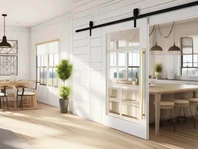Moderne Kommerciel Indgangsdør I Glas Med Greb Arkitektonisk Trykknap thumbnail 3