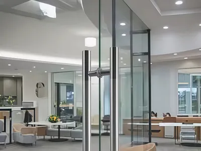 Friendly Budget Luster Retention Door Handle Easy Clean Surface U Shape Long Pull Hardware Back To Back Handles thumbnail 1