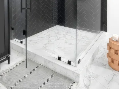 Global Agent Customized Structure Glass Shower Enclosures Glass-To-Wall Clamp For Custom Glass Installation thumbnail 7