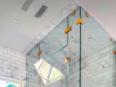 Hot Sale Shower Enclosure Glass Clip Commercial Waterproof Panel Clamp Household Clamp thumbnail 2