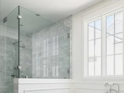 Global Agent Customized Structure Glass Shower Enclosures Glass-To-Wall Clamp For Custom Glass Installation thumbnail 5