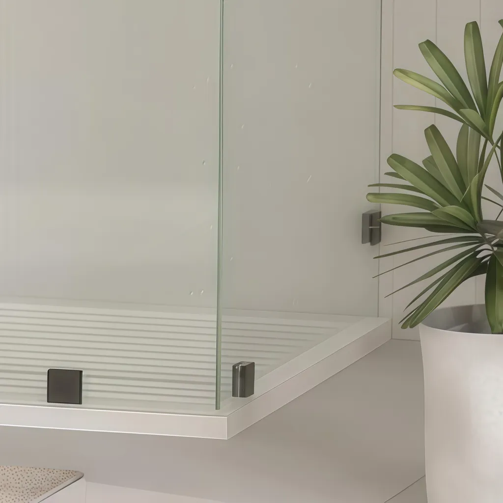 Global Agent Customized Structure Glass Shower Enclosures Glass-To-Wall Clamp For Custom Glass Installation