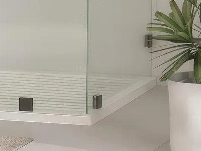 Global Agent Customized Structure Glass Shower Enclosures Glass-To-Wall Clamp For Custom Glass Installation thumbnail 6