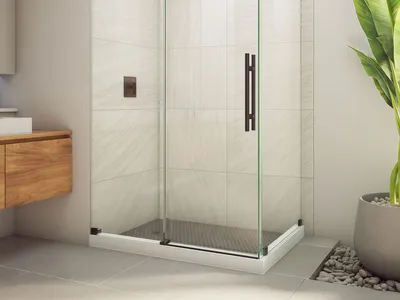 Global Agent Customized Structure Glass Shower Enclosures Glass-To-Wall Clamp For Custom Glass Installation thumbnail 2
