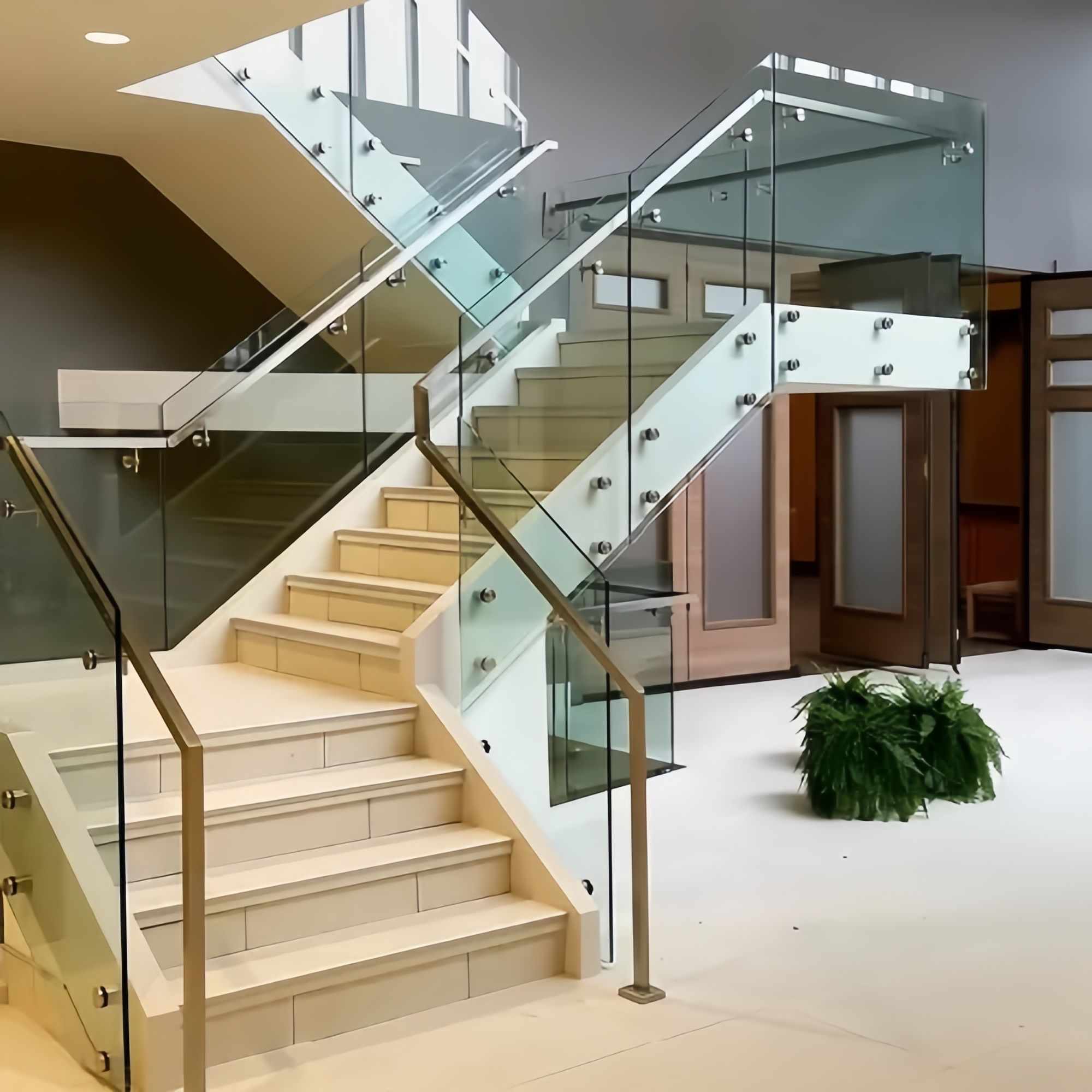 standoff screws​, glass railing system, balustrade brackets, standoff glass mounting hardware