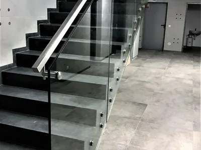 High Quality Modern Salt Spray Stair Railing Stainless Steel Glass Fittings Architectural Connector thumbnail 8