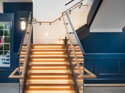 Factory Glass Connected Fitting Commercial Stair Apartment Railing Bracket thumbnail 4