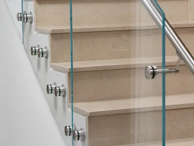 Conector De Soporte De Tubo De Acero Inoxidable Para Pasamanos Montado En Vidrio Comercial thumbnail 9
