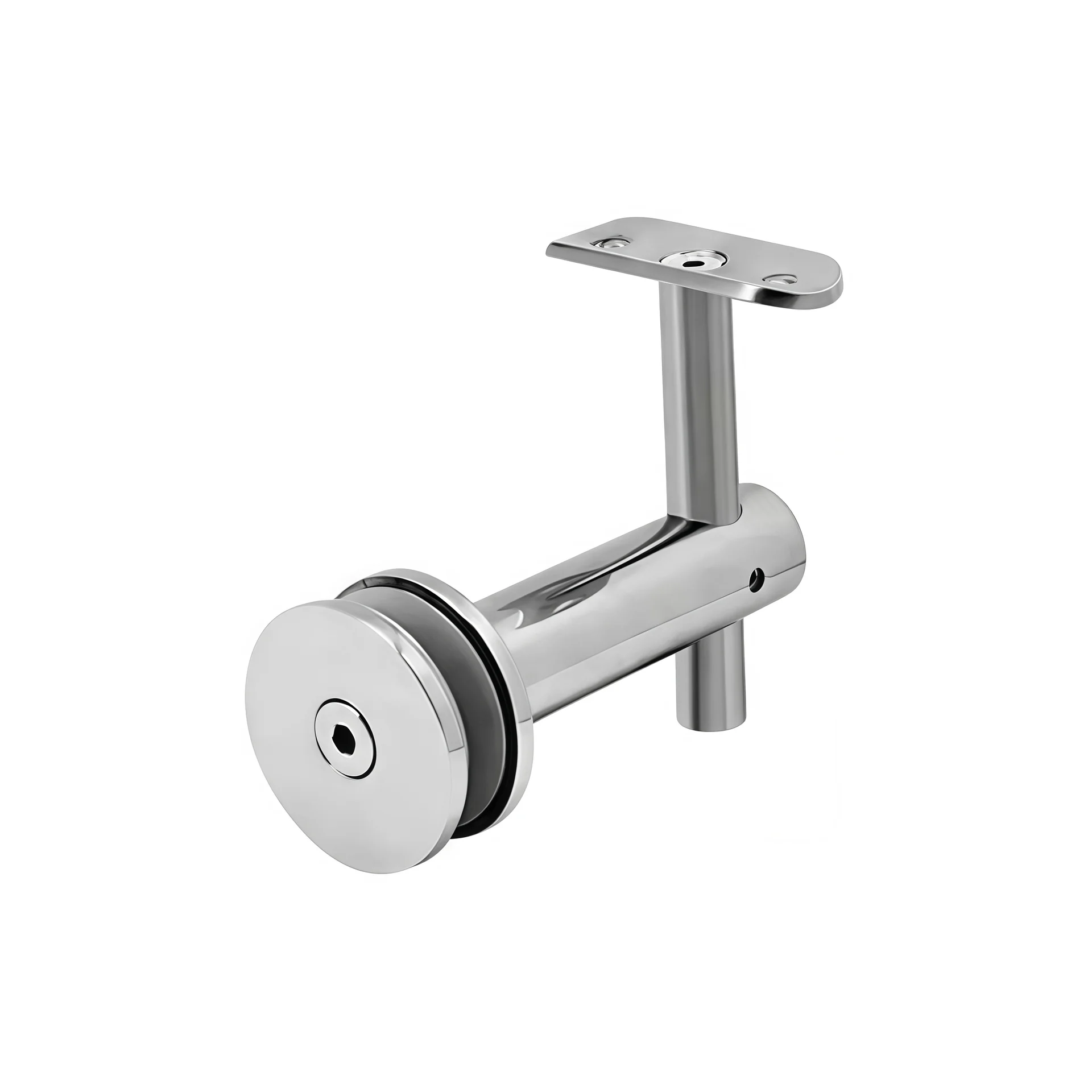 Busrom Hot Customized Removable Stair Handrail Bracket Metal Deck Railing Brackets Brass Handrails for Stairs