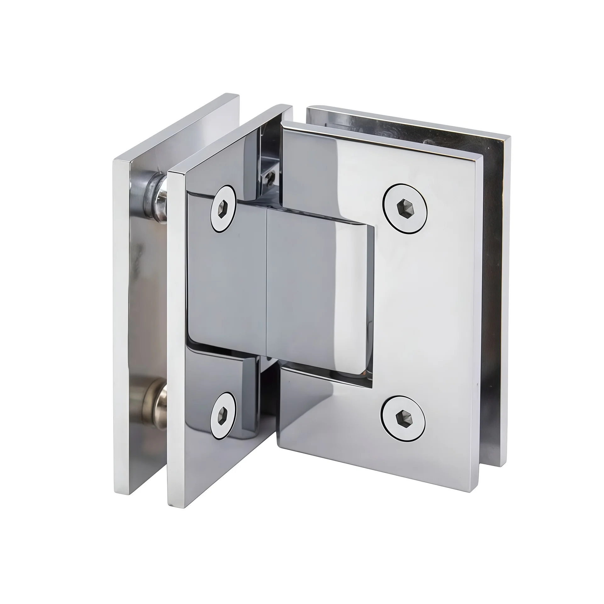 Unique Design Corrosion Resistant Frameless Door Hardware 90 Degree Glass Hinge 180 Degree Patch Fitting