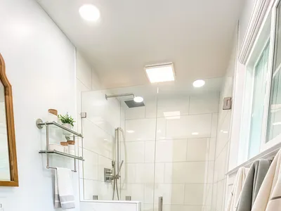Professional Integrally Sealed Interior Walk-In Shower Glass Panel Support Hinge thumbnail 5