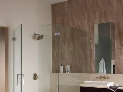 Unique Design Corrosion Resistant Frameless Door Hardware 90 Degree Glass Hinge 180 Degree Patch Fitting thumbnail 2