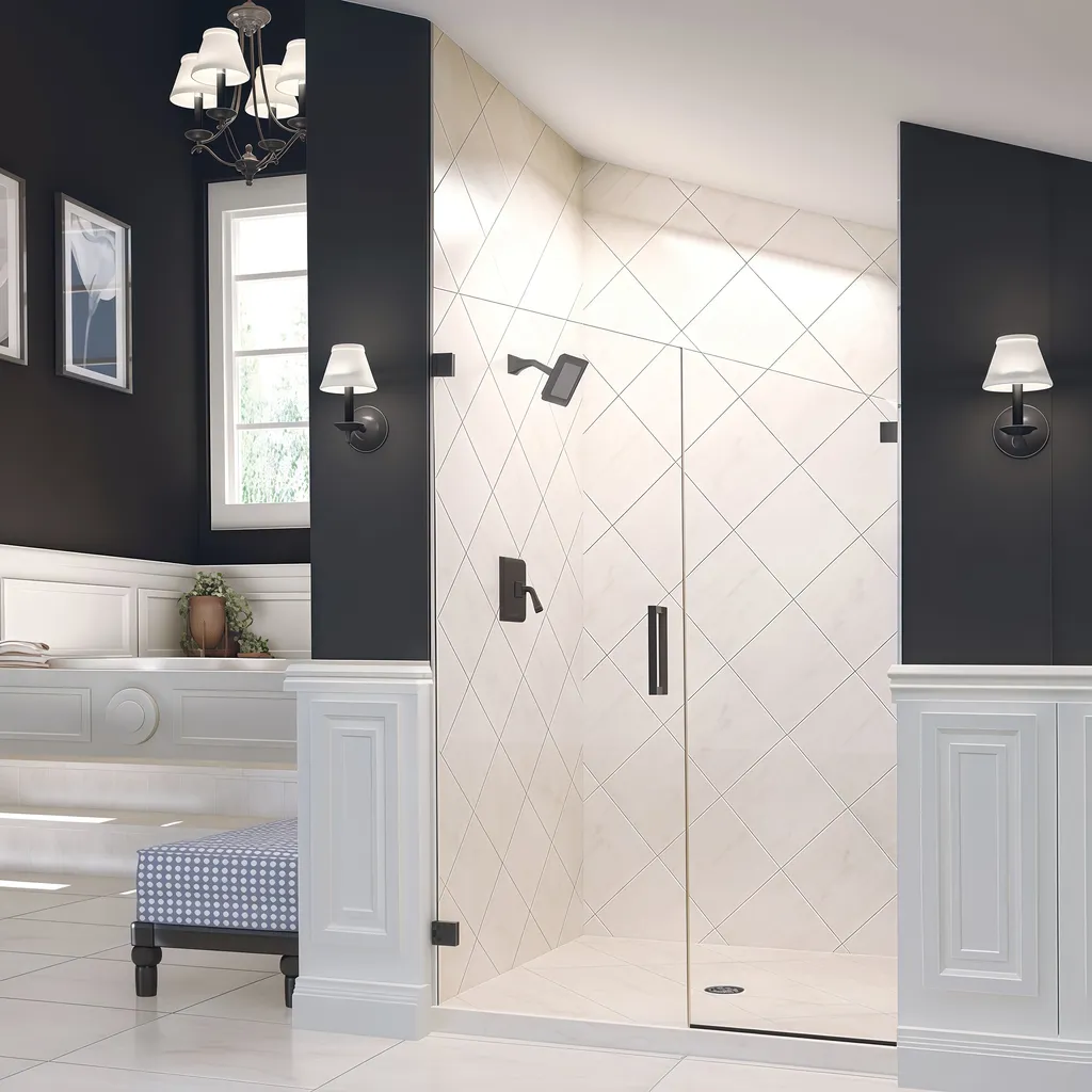 Professional Integrally Sealed Interior Walk-In Shower Glass Panel Support Hinge