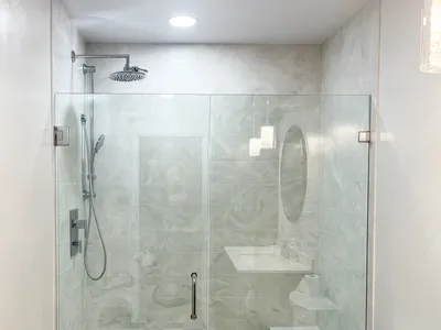 Professional Integrally Sealed Interior Walk-In Shower Glass Panel Support Hinge thumbnail 4