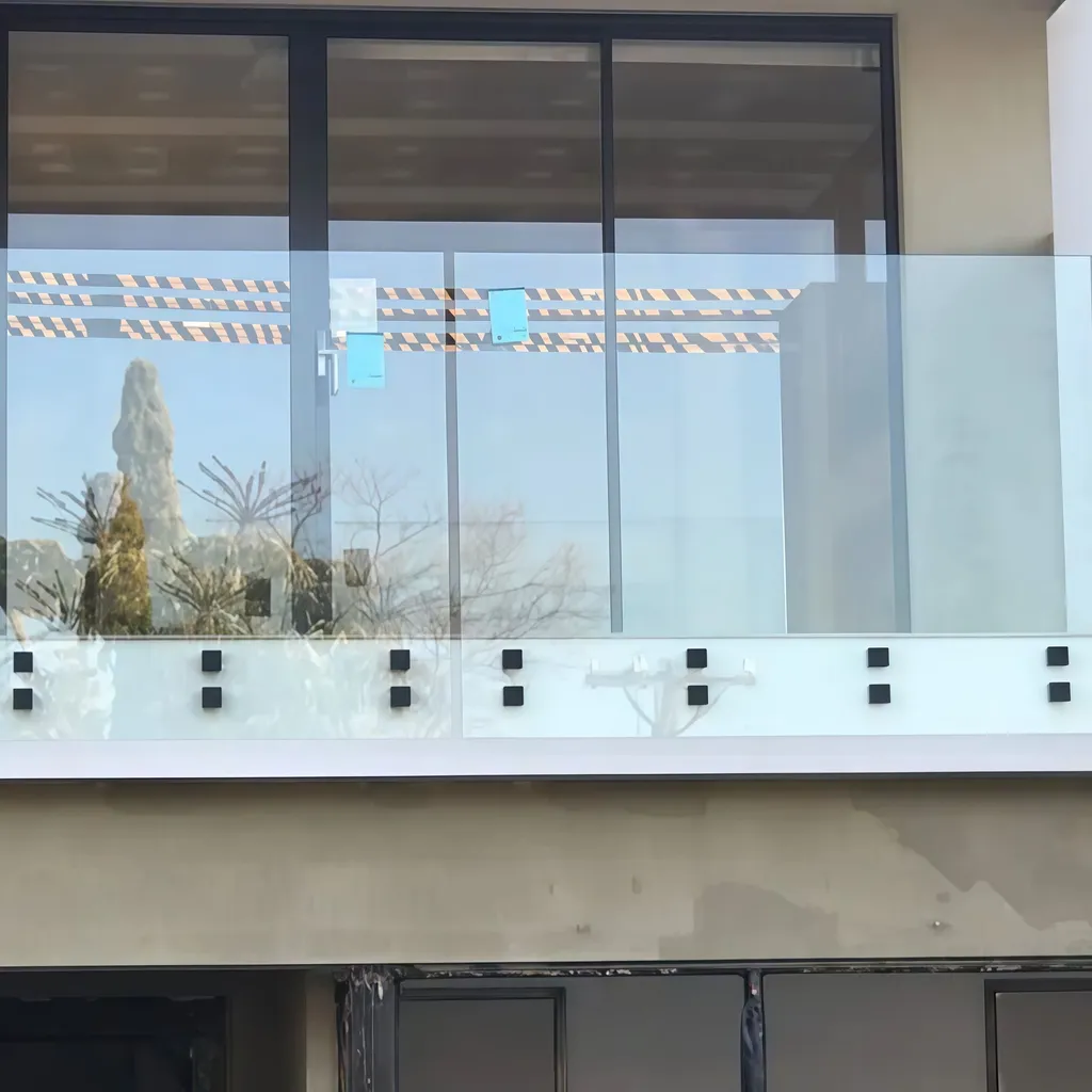 Busrom Standoff Glass Railing System Frameless Glass Balcony Railing Handrail Material Suppliers