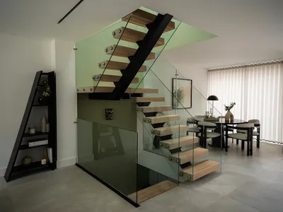 Silver Glass Standoff Brackets and Wall Mount Glass Standoff for Stair Railings thumbnail 2