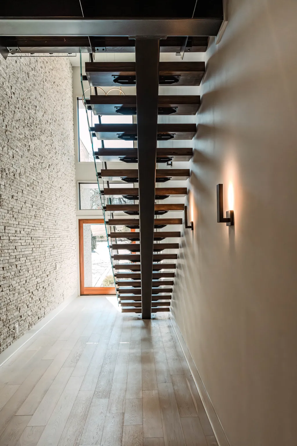 Busrom Glass Balustrade Standoff Fittings Glass Balustrade for Outside Stairs Stair & Railing Company