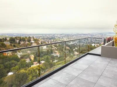 Busrom Standoff Glass Railing System Frameless Glass Balcony Railing Handrail Material Suppliers thumbnail 1