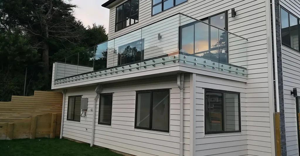 Busrom Standoff Glass Railing System Frameless Glass Balcony Railing Handrail Material Suppliers