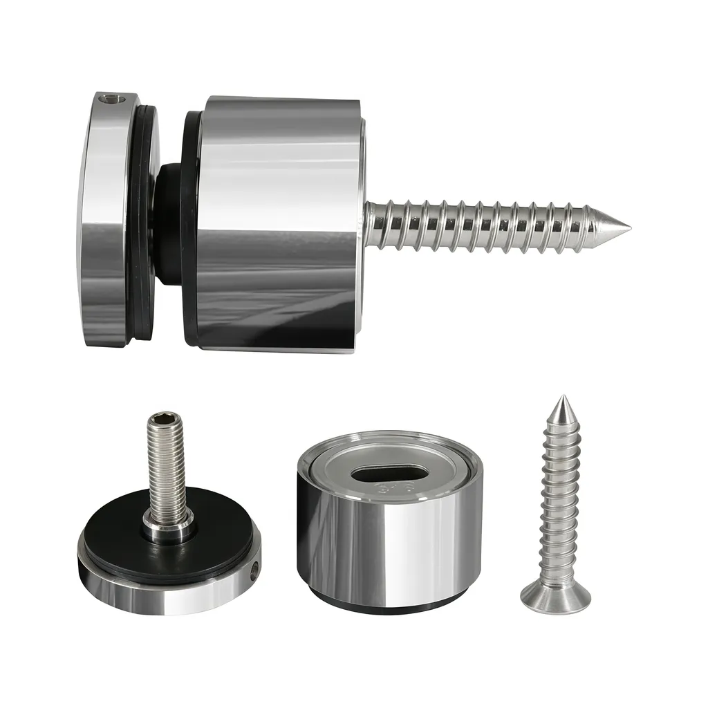 adjustable glass standoffs, railing post height, stairs railing design, glass connected fitting