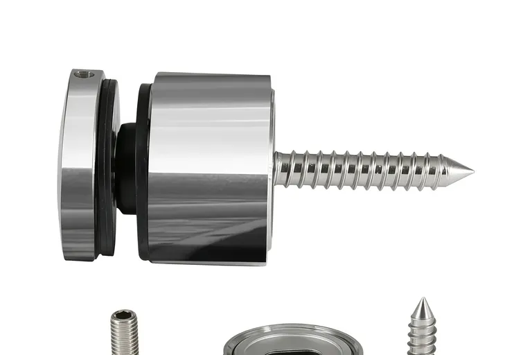 stair railing design, standoff pins, modern stair railing, glass standoff bolts