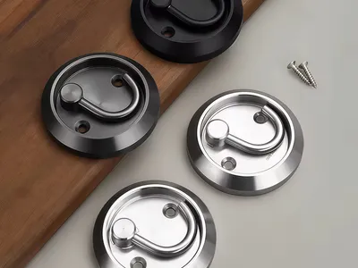 Hoogwaardige Geborstelde Matzwarte Elegante Inbouwkasthaken Voor Veilige En Eenvoudig Te Installeren Montage thumbnail 6
