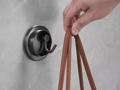 Hoogwaardige Geborstelde Matzwarte Elegante Inbouwkasthaken Voor Veilige En Eenvoudig Te Installeren Montage thumbnail 3