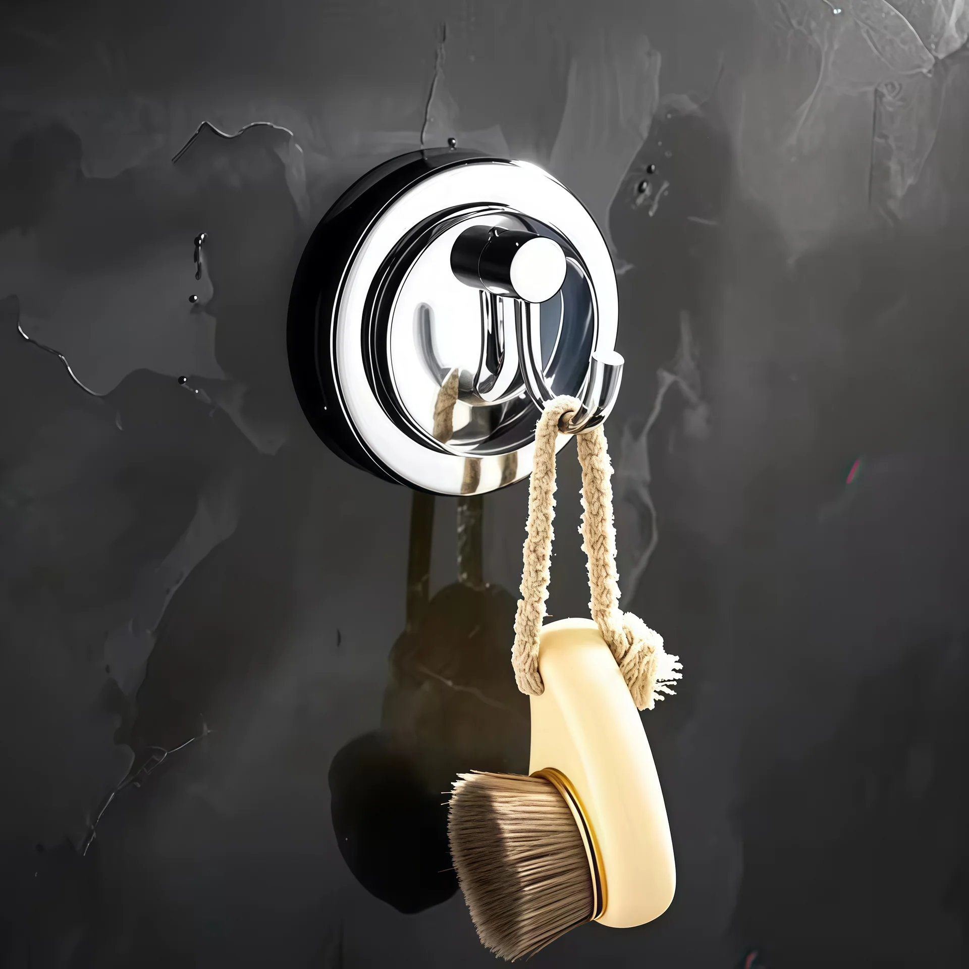 Wall-Mounted Hooks for Discreet Storage