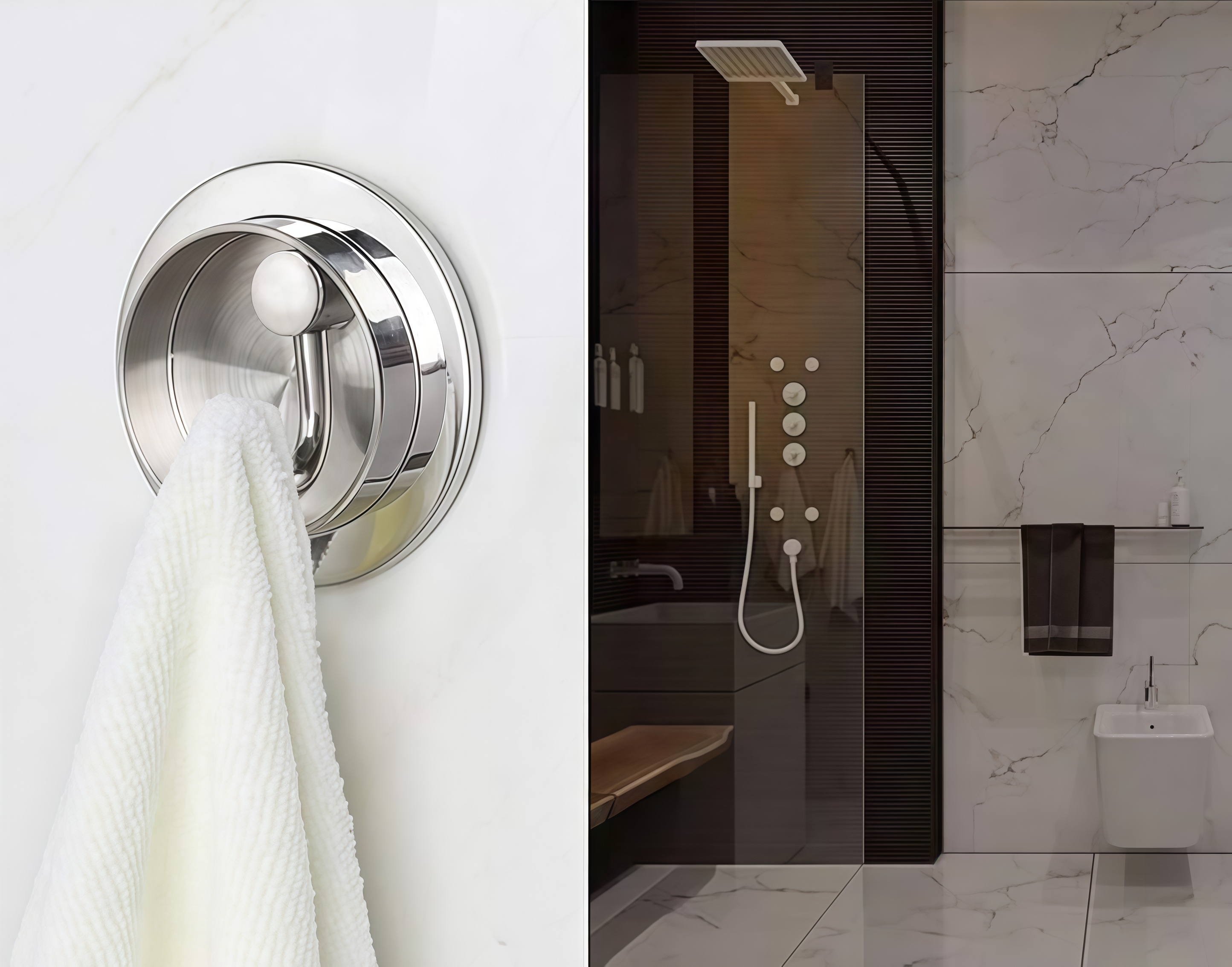 sliding door kit, folding coat hooks, glass hinge