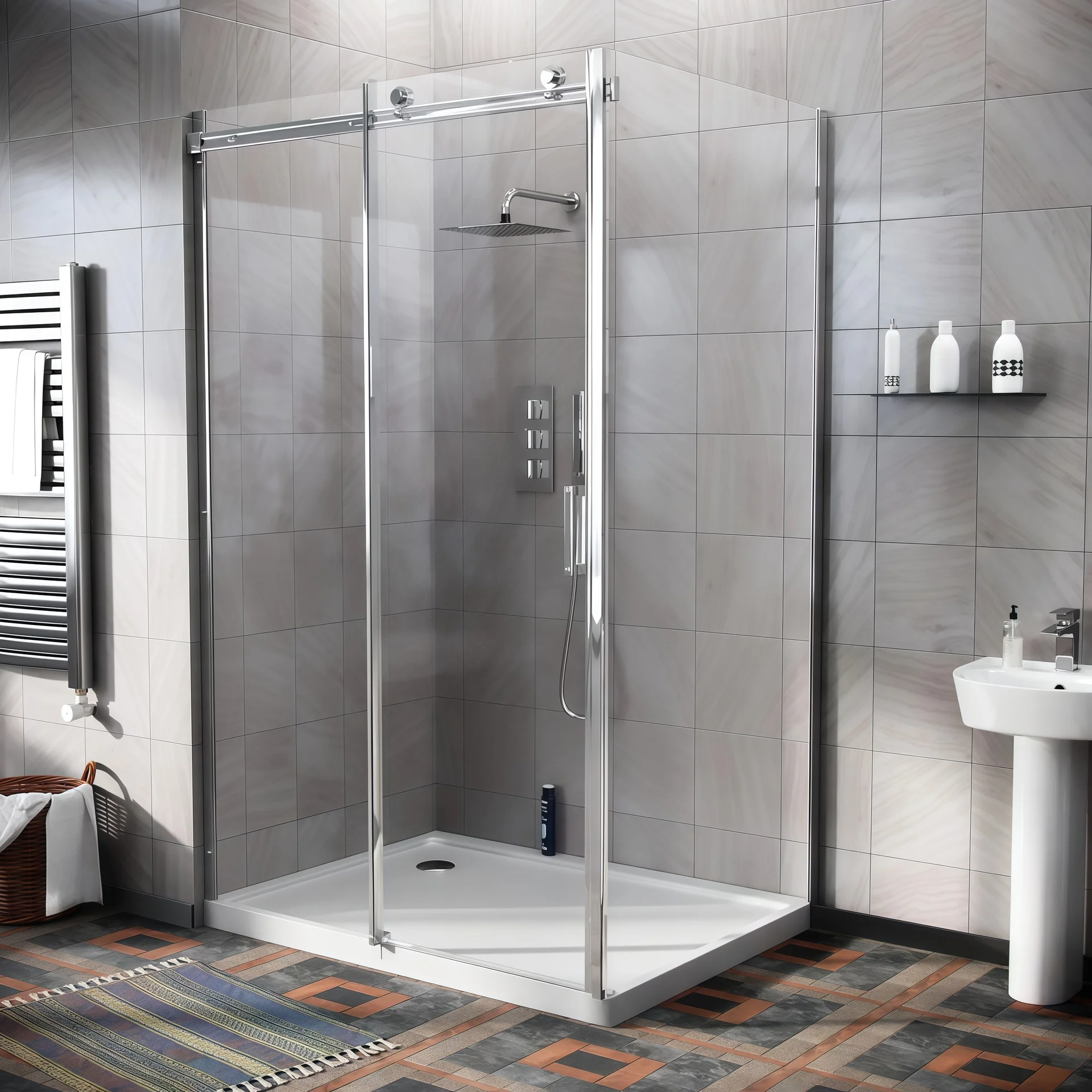 Sliding Door Kit for Shower Room