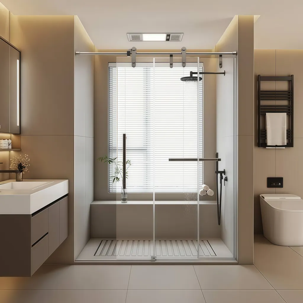 Friendly Budget Sliding Door Kit Hotel Residential Shower Door Hardware Parts
