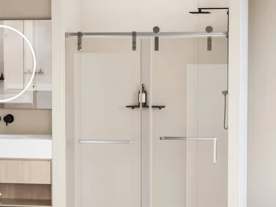 Friendly Budget Sliding Door Kit Hotel Residential Shower Door Hardware Parts thumbnail 7