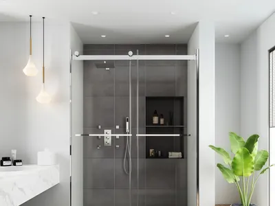 Friendly Budget Sliding Door Kit Hotel Residential Shower Door Hardware Parts thumbnail 5