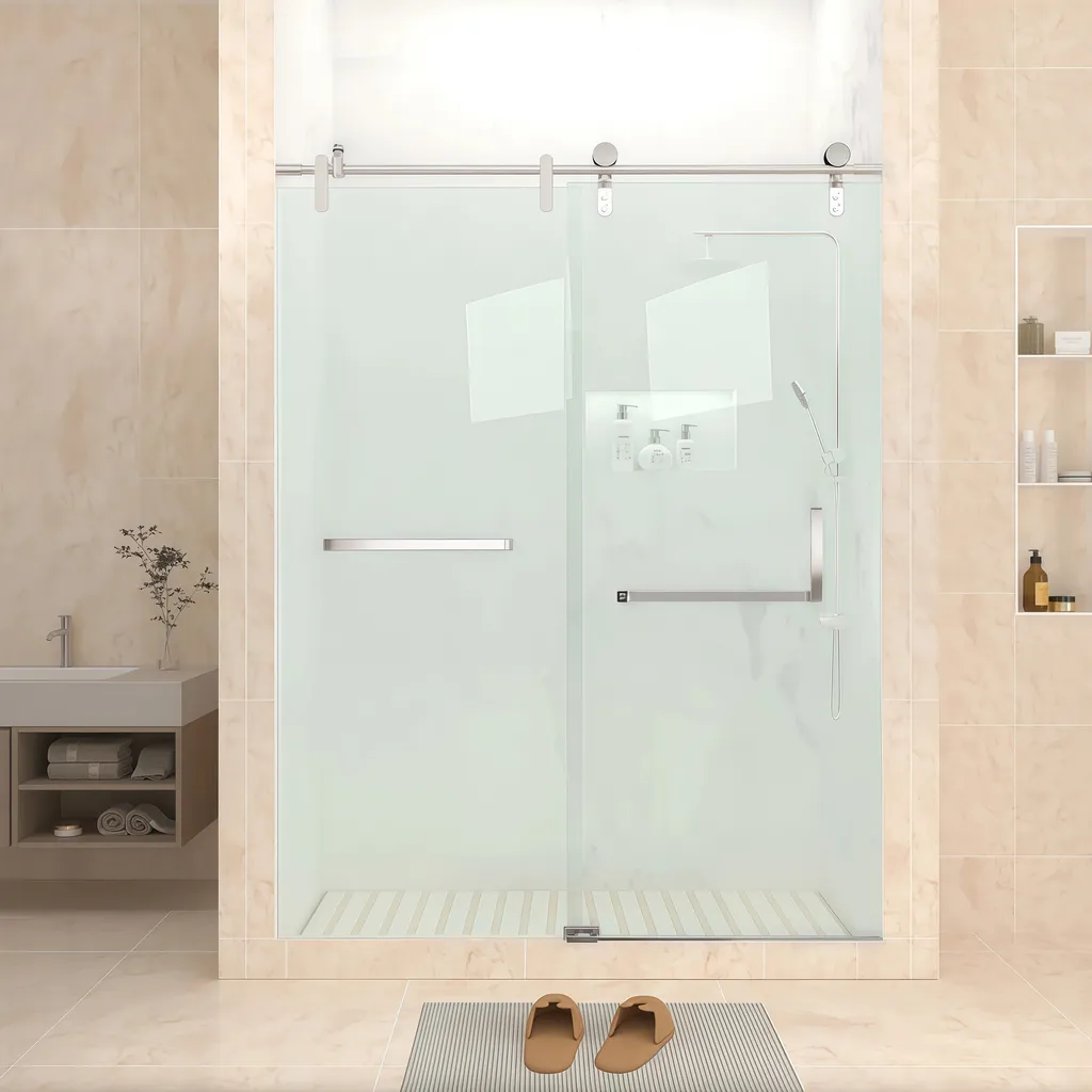Hot Sale Silent Glide Sliding Glass Shower Doors Hardware Kit for Residential Commercial Applications