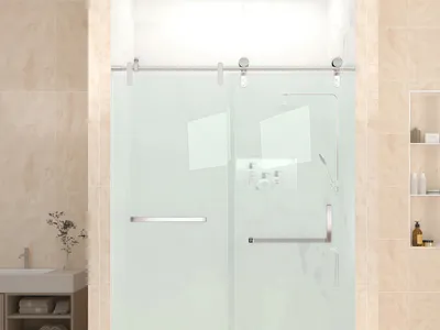 Hot Sale Silent Glide Sliding Glass Shower Doors Hardware Kit for Residential Commercial Applications thumbnail 5