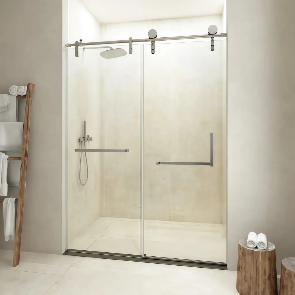 Luxury Bearing Wheel Glass Shower Enclosure Slider Sliding Shower Door Accessories