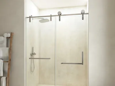 Luxury Bearing Wheel Glass Shower Enclosure Slider Sliding Shower Door Accessories thumbnail 5