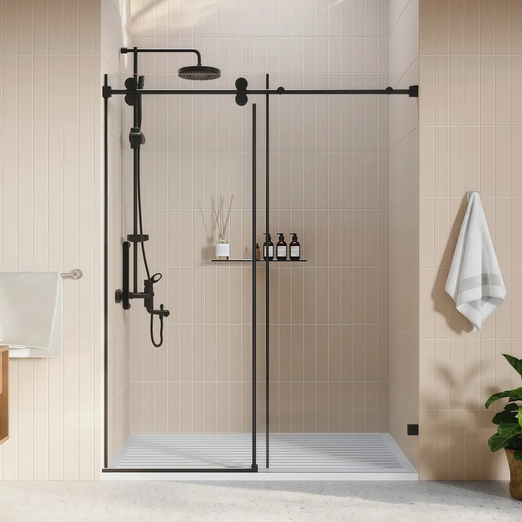 Friendly Budget Sliding Door Kit Hotel Residential Shower Door Hardware Parts