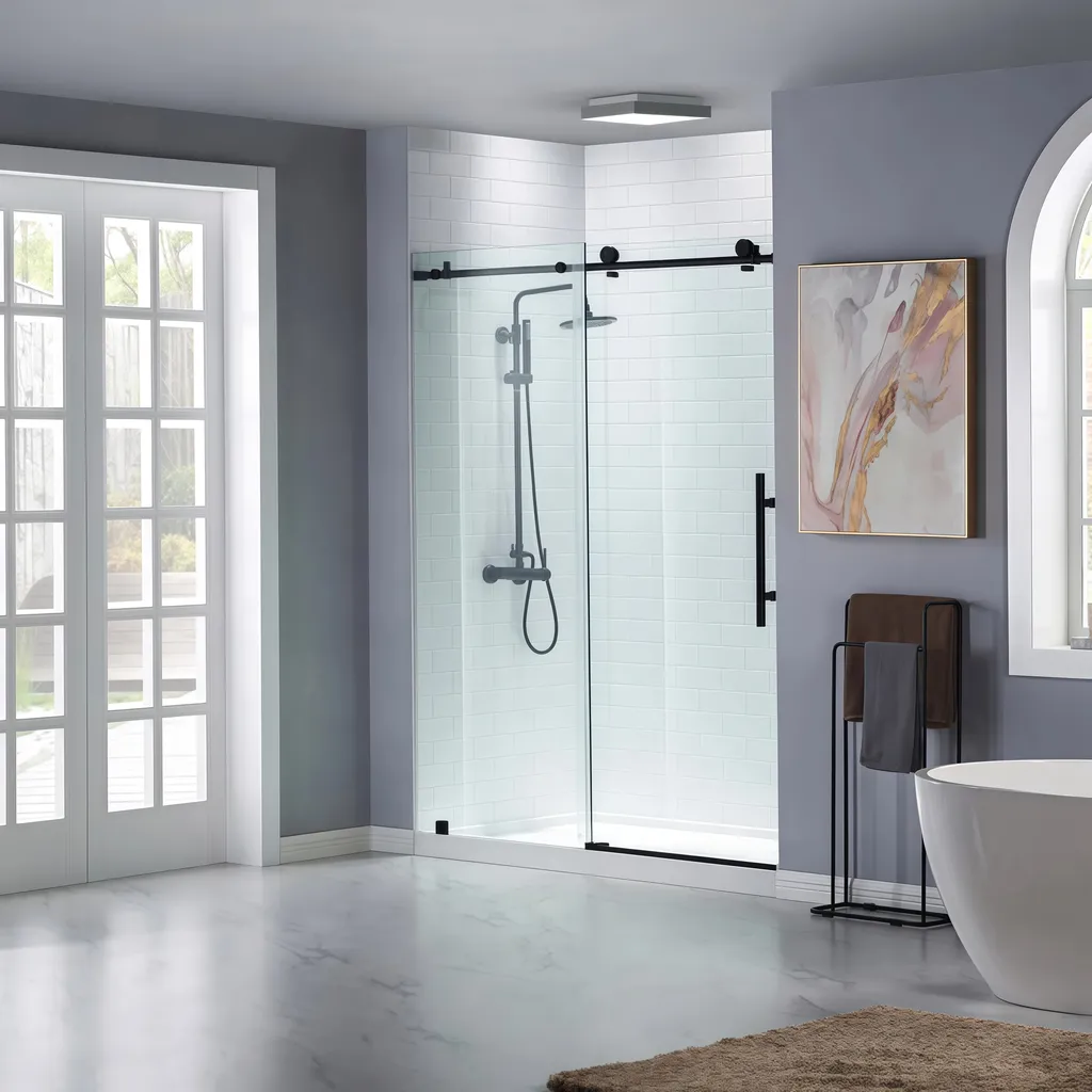 Friendly Budget Sliding Door Kit Hotel Residential Shower Door Hardware Parts