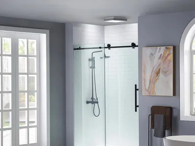 Friendly Budget Sliding Door Kit Hotel Residential Shower Door Hardware Parts thumbnail 2