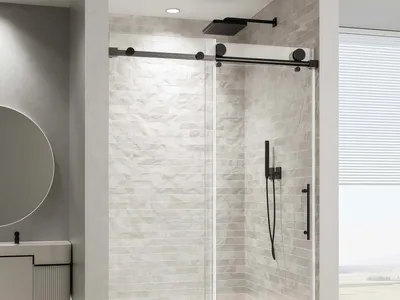 Friendly Budget Sliding Door Kit Hotel Residential Shower Door Hardware Parts thumbnail 8